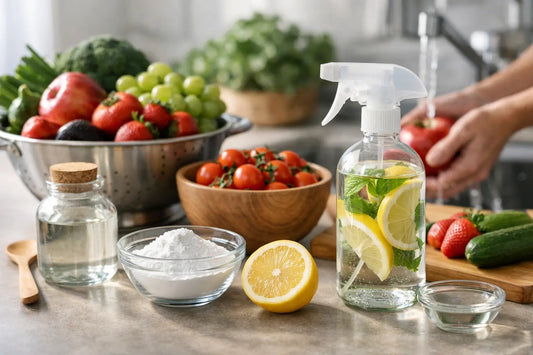 How to make homemade fruit and vegetable cleaner
