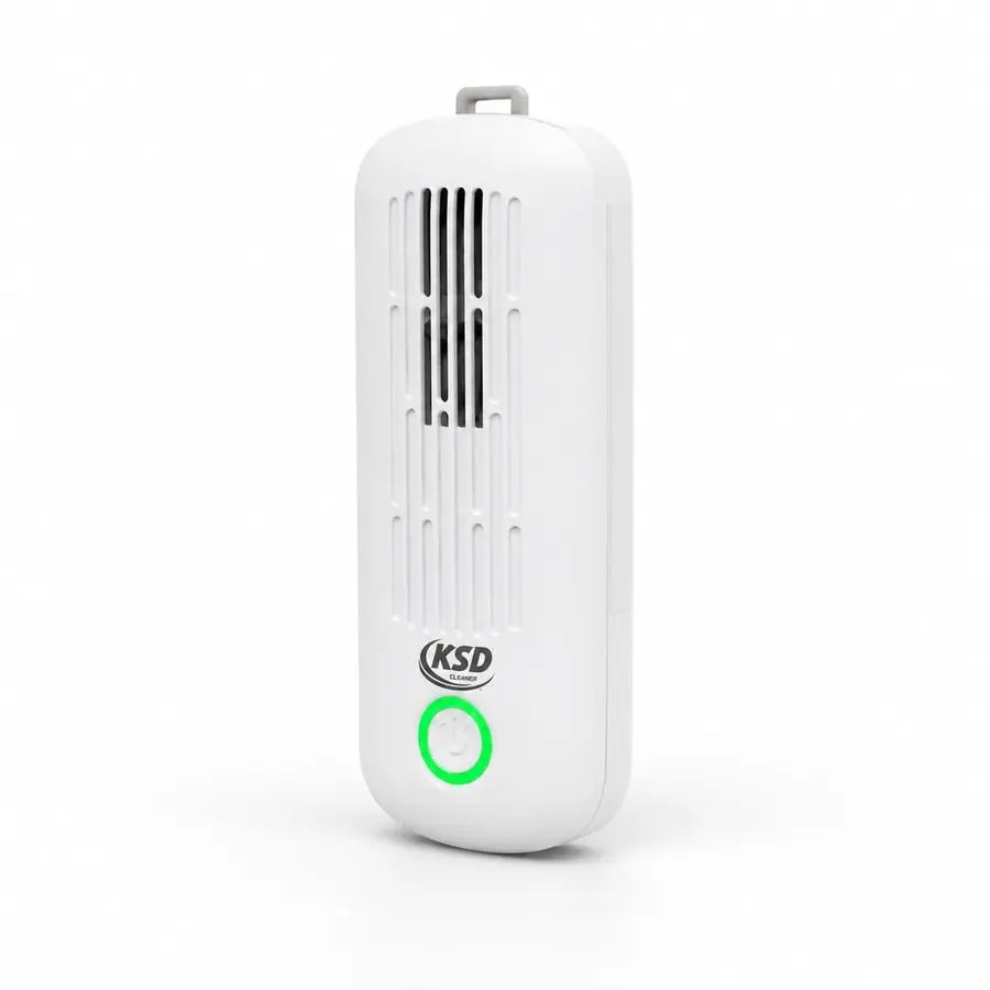 KSD Cleaner - purificateur alimentaire par électrolyse, bouton vert, design compact et portable