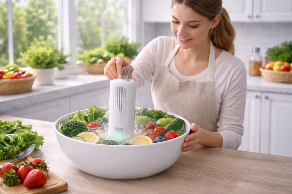 KSD Cleaner, purificateur électrolytique de fruits et légumes, élimine les résidus de pesticides